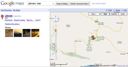 Jahrom Maps Search