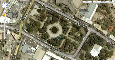 Maximum Zoom in Google maps, Jahrom, Iran