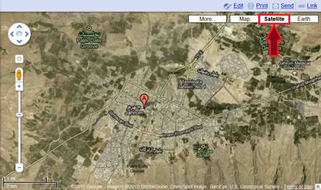 Sattelite view in Google Maps