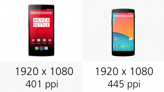 OnePlus One و Nexus 5