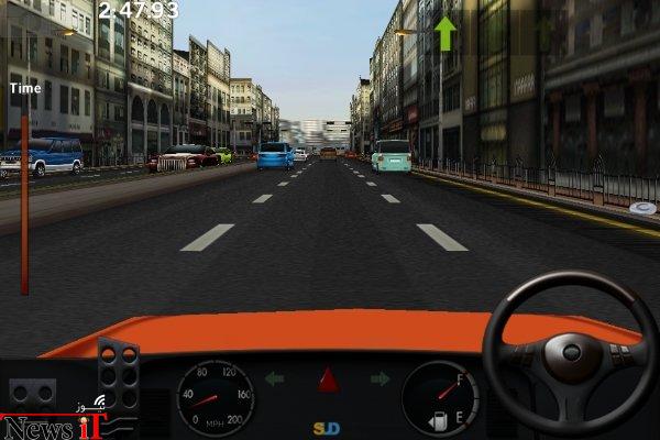 ویراژ در ترافیک سنگین شهر در بازی Dr. Driving